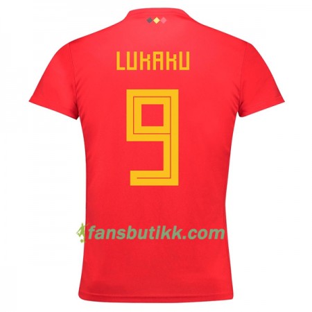 Fotball-VM 2018 Belgia drakt Lukaku 9 Hjemmetrøye